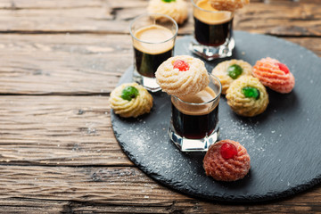 Traditional Italian cookes with almond