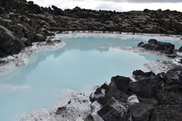 The famous blue lagoon in Reykjavik in Iceland