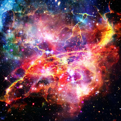 Obraz na płótnie Canvas Amazing galaxy view and stars. The elements of this image furnished by NASA.