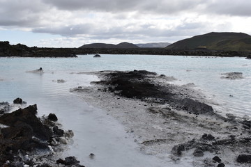 The famous blue lagoon in Reykjavik in Iceland