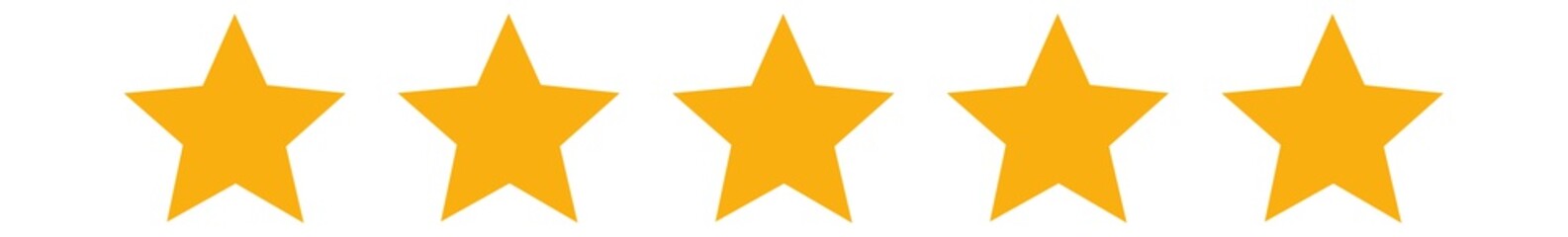 Obraz premium 5 Stars Orange | Customer Rating | Websites Review