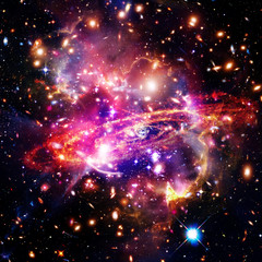 Amazing galaxy view and stars. The elements of this image furnished by NASA.