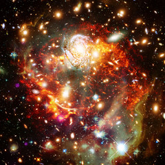 Amazing galaxy view and stars. The elements of this image furnished by NASA.