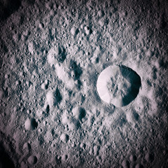 Craters, planet surface. Moon. Vignette. Elements of this image furnished by NASA