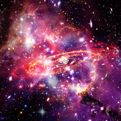 Space Background with Colorful Galaxy Cloud Nebula. The elements of this image furnished by NASA.