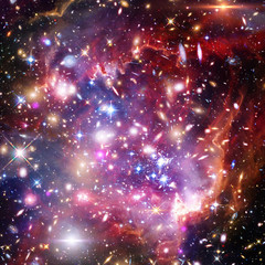 Galaxy, nebula and gas. The elements of this image furnished by NASA.