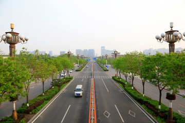 Urban road landscape, China