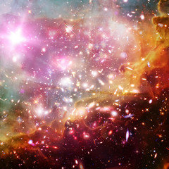 Cosmic galaxy background. Stars and cosmic gas.The elements of this image furnished by NASA.