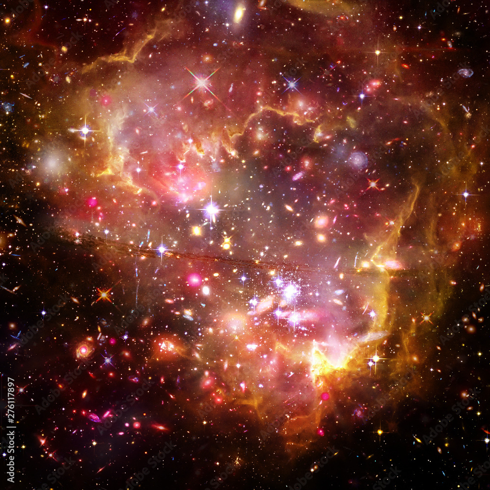 Wall mural galaxy and light. the elements of this image furnished by nasa.