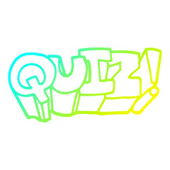 cold gradient line drawing cartoon quiz symbol