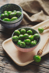 Green Italian olives