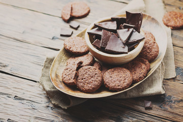 Double chocolate chip cookies