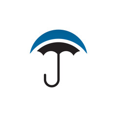 Umbrella icon logo design vector template