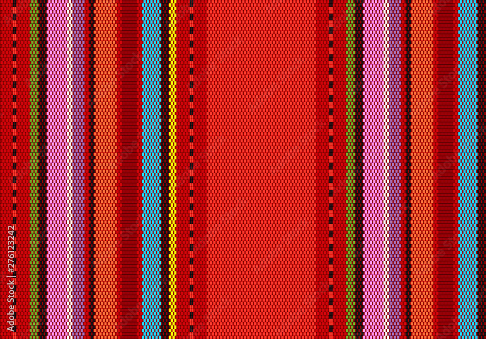 Aufkleber detail background with mexican color. texture pattern for continuous replicate. mexican rug pattern.