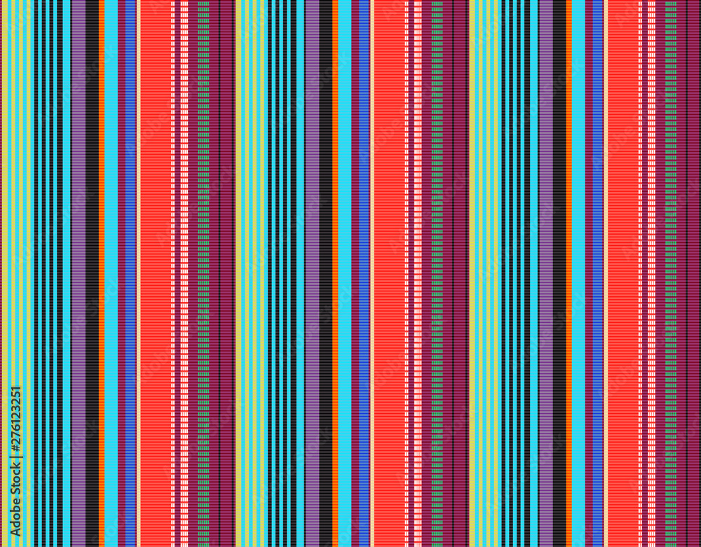 Poster detail background with mexican color. texture pattern for continuous replicate. mexican rug pattern.
