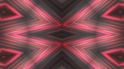 Dark abstract futuristic background. Neon lines glow. Neon lines, shapes. Red glow