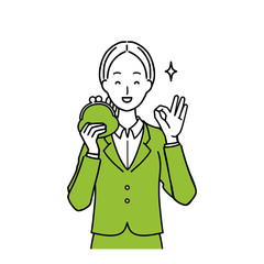 Woman with a wallet.