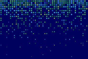 blue abstract background with dots and stars