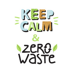 Ecology concept. Stylish typography slogan design 