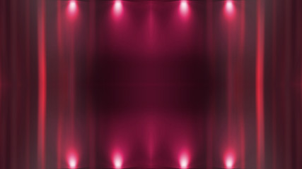 Dark abstract futuristic background. Neon lines glow. Neon lines, shapes. Red glow