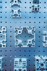 Cross sections of extruded aluminium or aluminum channels for use in manufacturing and fabrication