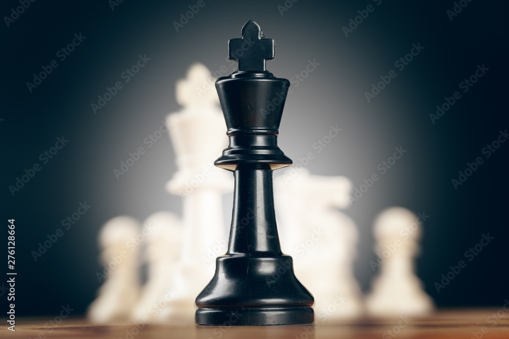 Wall mural Chess business concept, leader and success.