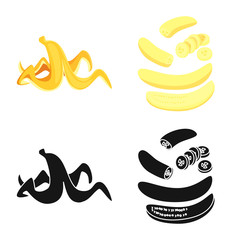 Isolated object of natural and vegetarian symbol. Collection of natural and eating stock symbol for web.