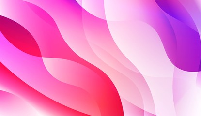 Geometric Wave Shape with Gradient Blurred Abstract Background. For Greeting Card, Flyer, Poster, Brochure, Banner Calendar. Vector Illustration.