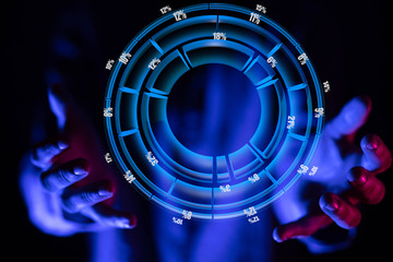 Business intelligence. Diagram, Graph, Stock Trading, Investment dashboard