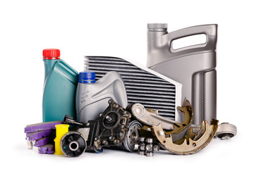 new Various car parts necessary for vehicle service