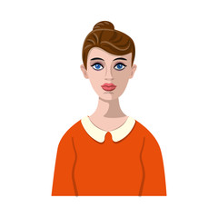 Isolated object of avatar and face sign. Collection of avatar and profile stock vector illustration.