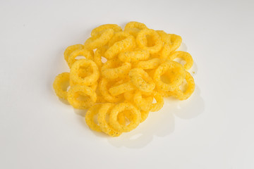 Snack rings isolated on white background