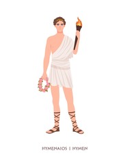 Hymenaios or Hymen - god or deity of marriage ceremonies and weddings from Hellenistic religion or mythology