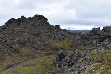 The lava field Dimmu Borgir in Myvatn, Iceland