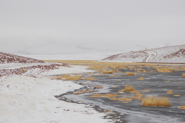 camino al Tatio nevado