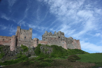 Fototapeta na wymiar Bamburgh Castle in Northumberland UK