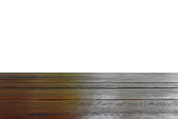 table on wooden background
