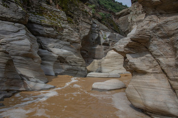water rock river waterfall nature canyon