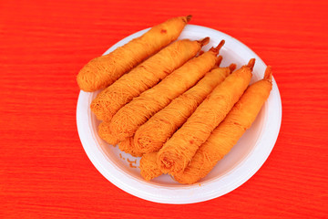 Fried meat rolls