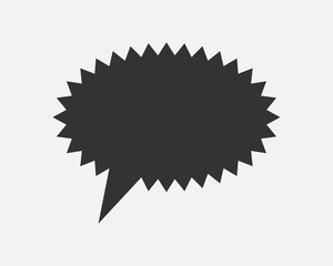 Talk bubble speech icon. Blank empty bubbles vector design elements. Chat on line symbol template. Dialogue balloon sticker silhouette.