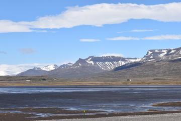 Amazing view at the Oceanside on the highway to Höfn in Iceland