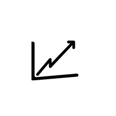 Chart icon. Finance graph symbol
