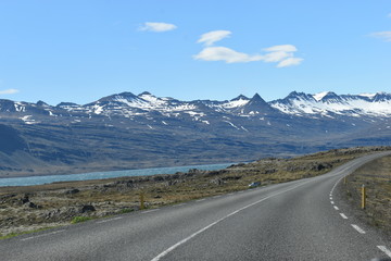 Amazing view at the Oceanside on the highway to Höfn in Iceland