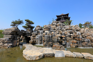 Traditional Chinese architectural scenery