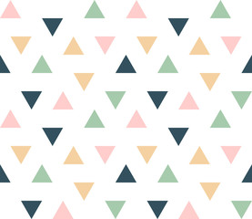 Seamless geometric pattern. Seamless abstract triangle geometrical background. Infinity geometric pattern. Vector illustration.