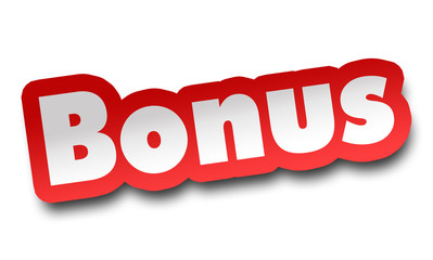 bonus concept 3d illustration isolated