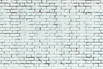 Fototapeta na wymiar Old white brick wall pattern