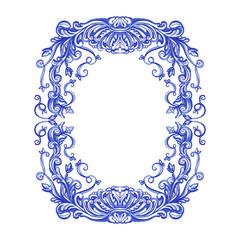 Azulejos Portuguese watercolor