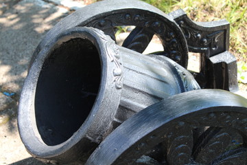  A gun. Fragment of the monument