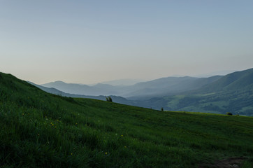 Fototapeta na wymiar Bieszczady panorama